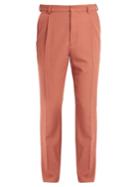 Bottega Veneta Pleated Straight-leg Wool Trousers