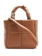 Matchesfashion.com Stand Studio - Rosanne Mini Quilted-leather Tote Bag - Womens - Tan