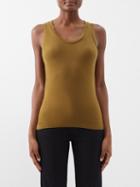 Extreme Cashmere - Cotton And Cashmere-blend Vest - Womens - Khaki Brown