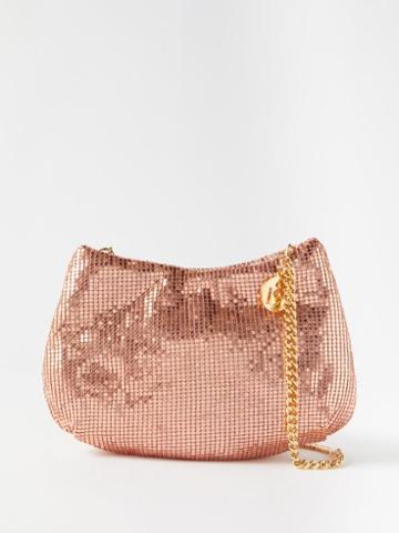 Rosantica - Alba Chainmail Shoulder Bag - Womens - Light Pink