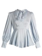 Alexachung Tie-neck Satin Blouse