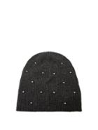 Matchesfashion.com Marc Jacobs - Crystal Embellished Wool Blend Beanie Hat - Womens - Grey