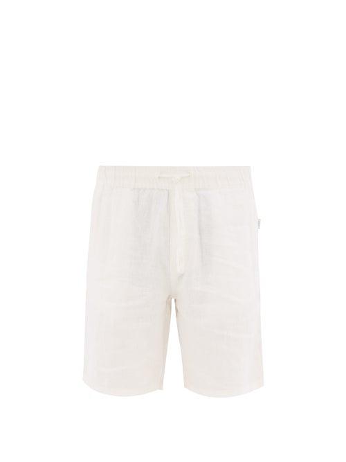 Matchesfashion.com Onia - Noah Linen Shorts - Mens - White
