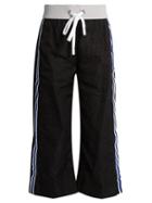 Matchesfashion.com No Ka'oi - Ula Ula Side Striped Cropped Trousers - Womens - Black Multi