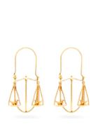 Matchesfashion.com Givenchy - Libra Zodiac Hoop Earrings - Womens - Gold