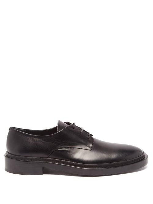 Jil Sander - Leather Derby Shoes - Mens - Black
