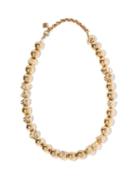 Matchesfashion.com Chlo - Anouck Textured-bead Necklace - Womens - Gold