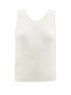 Ladies Rtw The Row - Cervia Linen-blend Sleeveless Sweater - Womens - Ivory