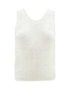 Ladies Rtw The Row - Cervia Linen-blend Sleeveless Sweater - Womens - Ivory