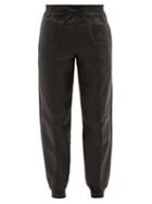 Ladies Rtw Jil Sander - Drawstring Leather Track Pants - Womens - Black