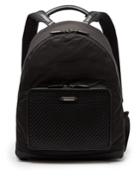 Ermenegildo Zegna Front-pocket Nylon And Leather Backpack