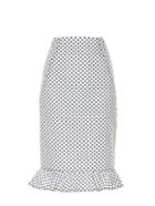 Oscar De La Renta Daisy-print Cotton Skirt