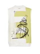 Matchesfashion.com Rick Owens Drkshdw - Tatlin's Tower Cotton Jersey Tank Top - Mens - Yellow White