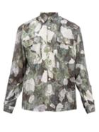 Matchesfashion.com Schnayderman's - Camouflage Print Twill Shirt - Mens - Green