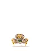 Matchesfashion.com Begum Khan - King Crab 24kt Gold-plated Single Stud Earring - Womens - Multi