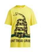 Matchesfashion.com Vetements - Snake Print Cotton T Shirt - Womens - Yellow