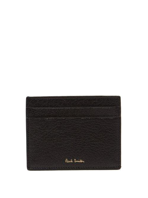 Matchesfashion.com Paul Smith - Two Tone Leather Cardholder - Mens - Black Multi