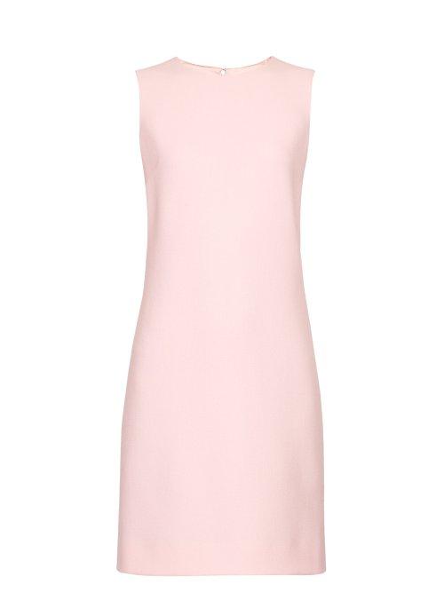 Matchesfashion.com Dolce & Gabbana - Round Neck Sleeveless Dress - Womens - Pink