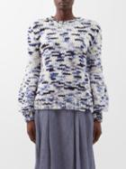 Gabriela Hearst - Clarissa Space-dyed Knit Sweater - Womens - Blue Multi