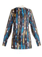 Marni Abstract-print Silk Satin-twill Top