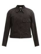 Matchesfashion.com Lemaire - Cropped Cotton-canvas Jacket - Mens - Black