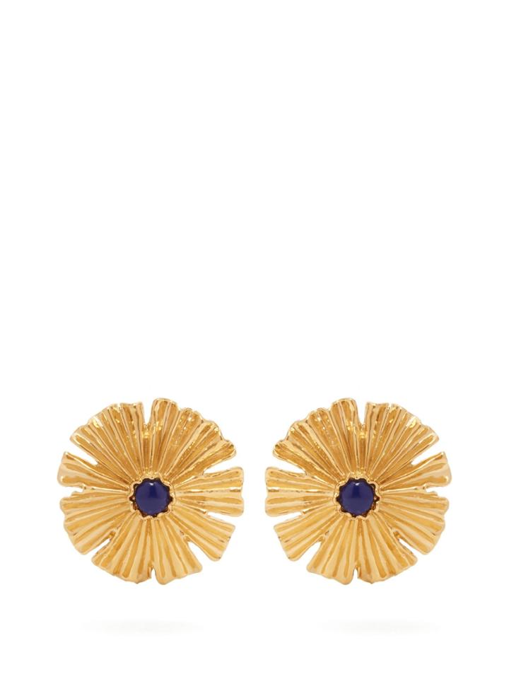 Aurélie Bidermann Sofia Gold-plated Flower Earrings