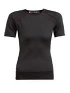 Matchesfashion.com Adidas By Stella Mccartney - Essential Mesh Panel Performance T Shirt - Womens - Black