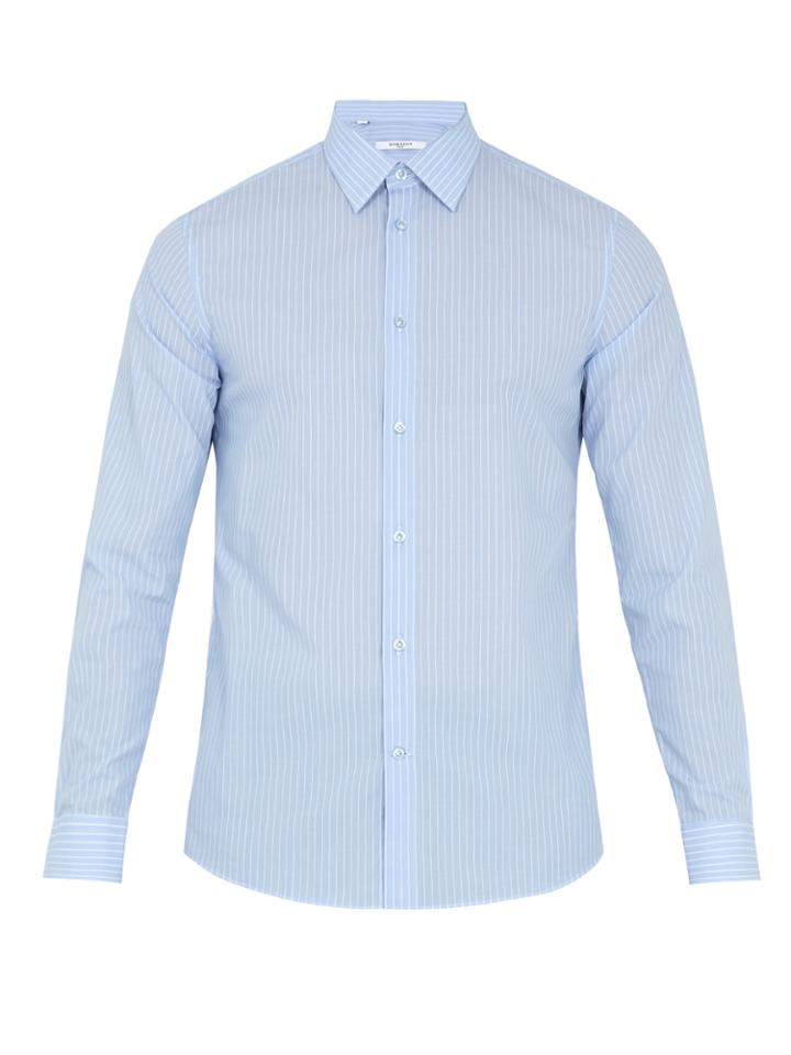 Givenchy Single-cuff Striped Cotton-poplin Shirt