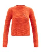 Rejina Pyo - Brooch-embellished Wool Sweater - Womens - Red