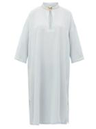 Matchesfashion.com Max Mara Beachwear - Aureo Kaftan - Womens - Light Blue