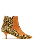 Matchesfashion.com Malone Souliers By Roy Luwolt - Jordan Leopard Print Calf Hair Boots - Womens - Leopard