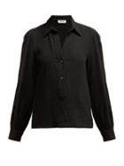 Matchesfashion.com Masscob - Luana Textured Cotton Shirt - Womens - Black