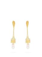 Attico 22kt Gold-plated Drop Earrings