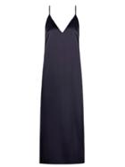 Matchesfashion.com Raey - V Neck Silk Slip Dress - Womens - Dark Navy
