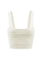 Raey - Organic-cashmere Knitted Bralette - Womens - Cream