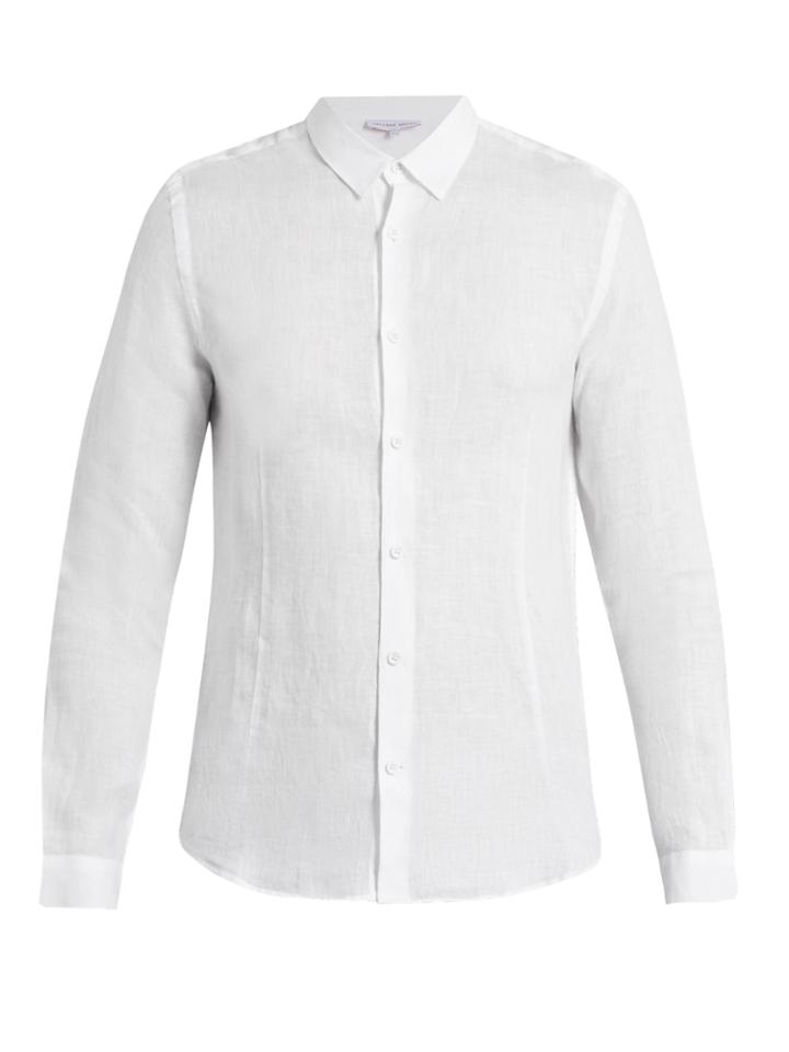 Orlebar Brown Morton Point-collar Linen Shirt