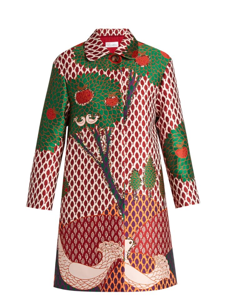 Redvalentino Fantasy Landscape-jacquard Coat