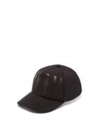 Matchesfashion.com Neil Barrett - Bonded Lightning Bolt Cotton Twill Cap - Mens - Black