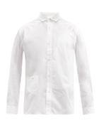 Matchesfashion.com Junya Watanabe - Elbow-patch Cotton-poplin Shirt - Mens - White