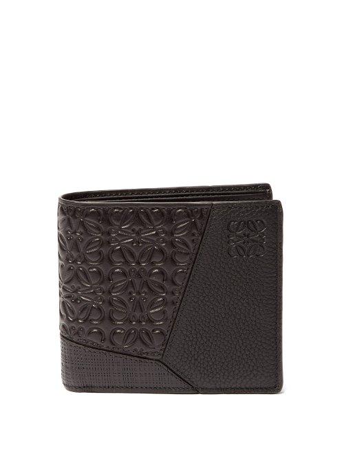Matchesfashion.com Loewe - Puzzle Leather Bifold Wallet - Mens - Black
