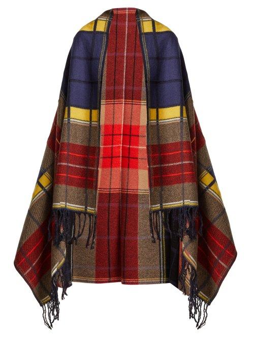 Matchesfashion.com Sonia Rykiel - Tartan Virgin Wool Blanket Scarf - Womens - Red
