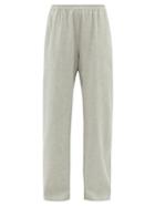 Matchesfashion.com Eskandar - Linen-blend Wide-leg Trousers - Womens - Light Grey
