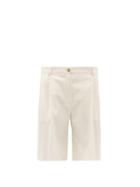 Matchesfashion.com La Collection - Pleated Wool-blend Bermuda Shorts - Womens - Ivory