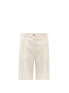 Matchesfashion.com La Collection - Pleated Wool-blend Bermuda Shorts - Womens - Ivory