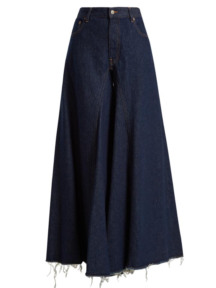 Mm6 By Maison Margiela Mid-rise Flared Wide-leg Jeans