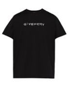 Matchesfashion.com Givenchy - Hand Stitched Logo Cotton Jersey T Shirt - Mens - Black