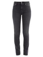 Matchesfashion.com Mm6 Maison Margiela - Topstitched Skinny Jeans - Womens - Dark Grey
