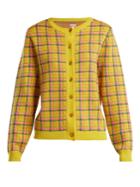 Shrimps Bernard Checked Wool Cardigan