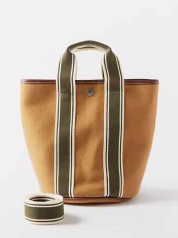 Rue De Verneuil - Cruise Flannel Bucket Bag - Womens - Tan Multi