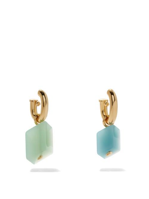 Paco Rabanne - Xl Link Mismatched Drop Earrings - Womens - Gold